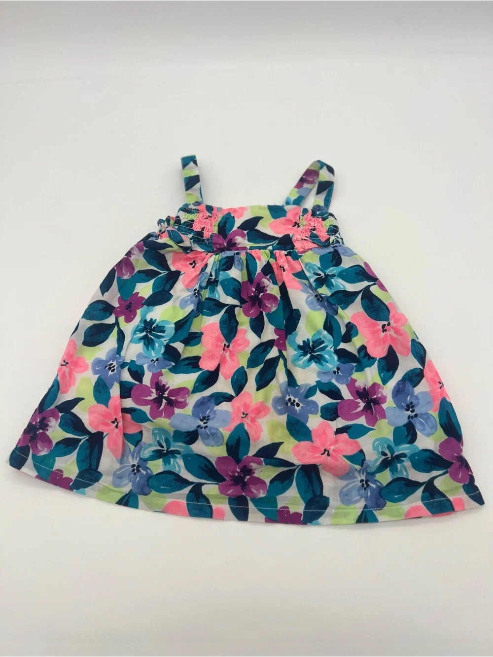 Gymboree Baby Girl Multicolor Floral Sleeveless Dress 18-24 Months